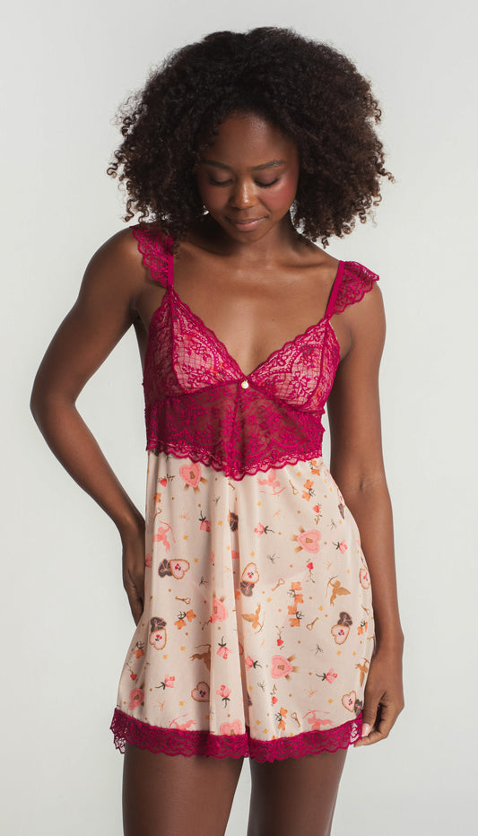 Camisola em Tule Unlock Me