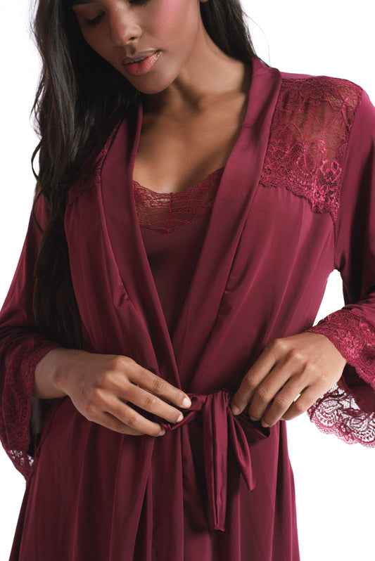 Robe em Liganete e Renda Delicate