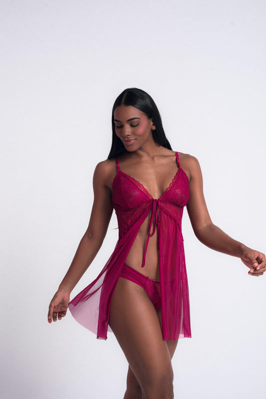 Camisola em Tule e Renda In Love