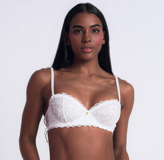 Sutiã Meia Taça Sem Bojo Renda In Love