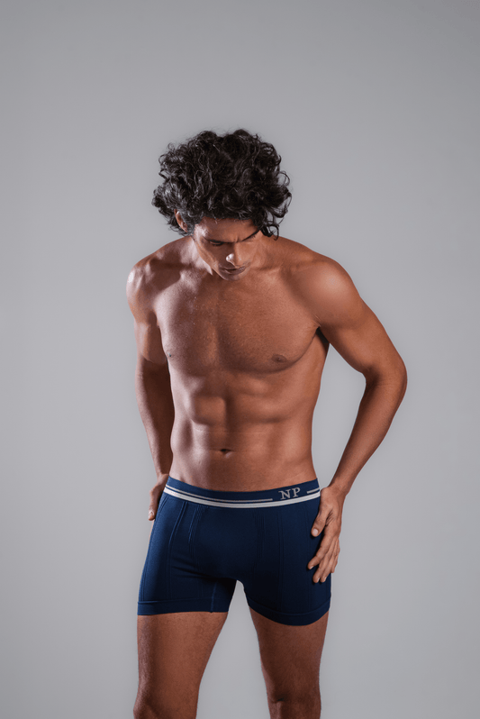 Cueca Boxer em Microfibra Canelada Sem Costura - Nara Paiva Lingerie