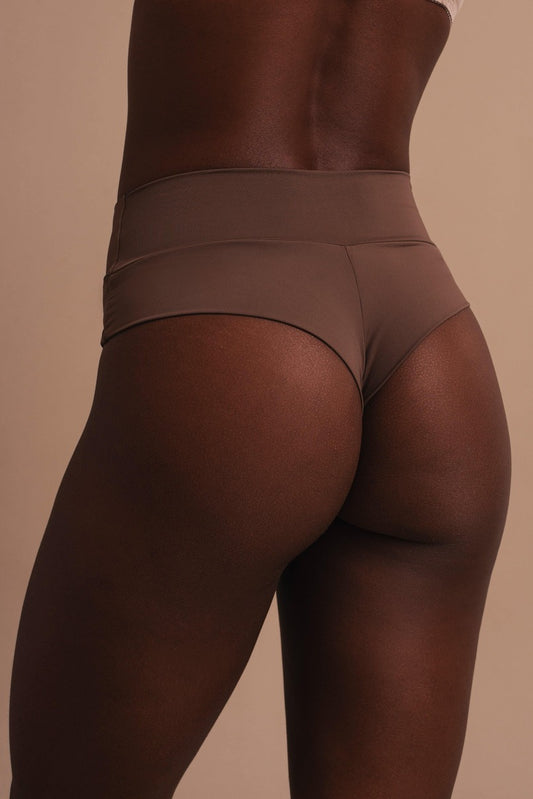 Calcinha Cintura Alta Meio Fio Em Microfibra