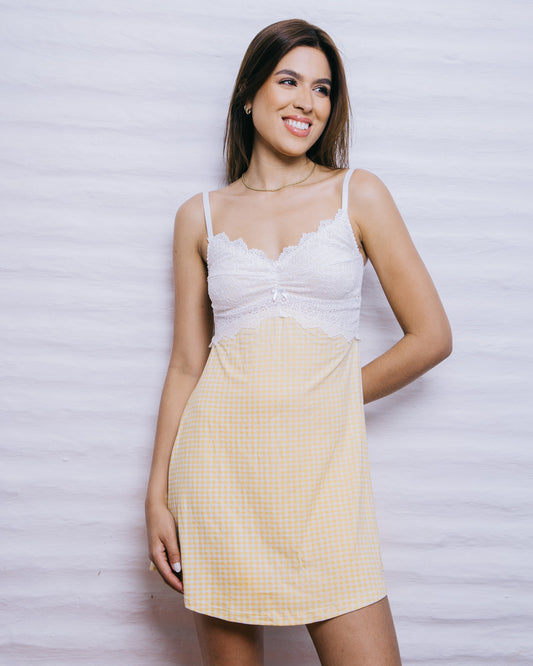 Camisola em Viscose com Renda Daisy