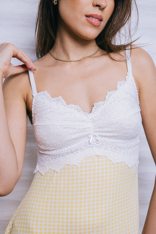 Camisola em Viscose com Renda Daisy